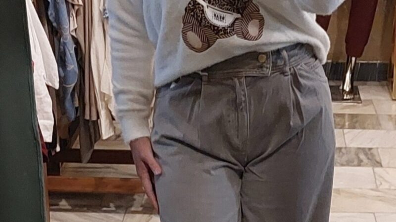 Jeans šedé L, MELLY&CO