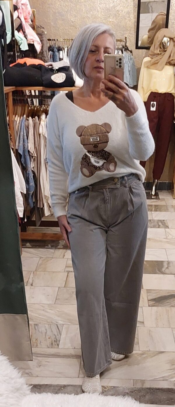Jeans šedé XL,  MELLY&CO