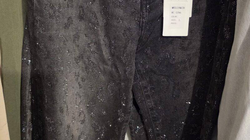Jeans s kamínkem L