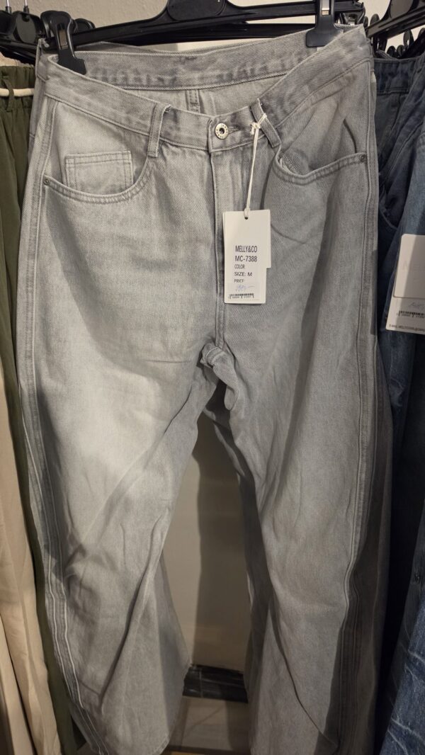 Jeans šedé M