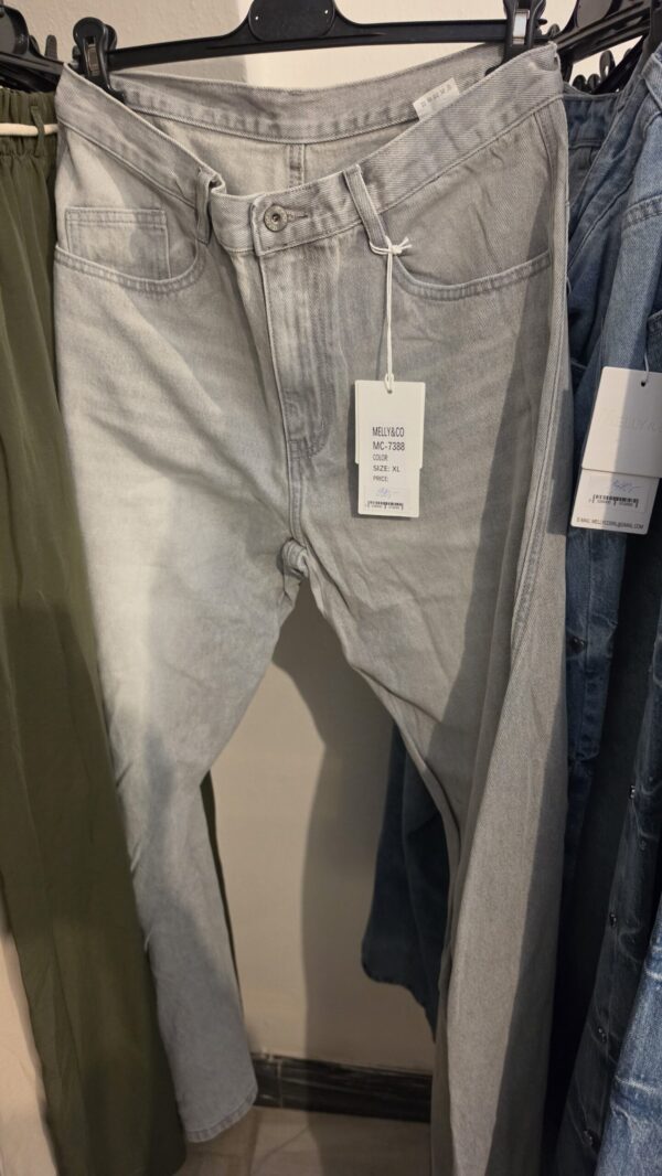 Jeans šedé XL