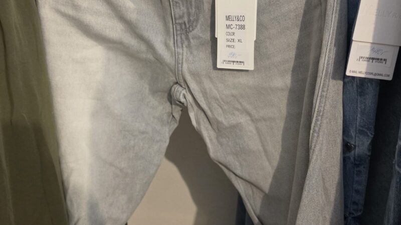 Jeans šedé XL