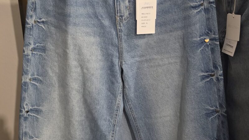 Jeans srdíčka XL