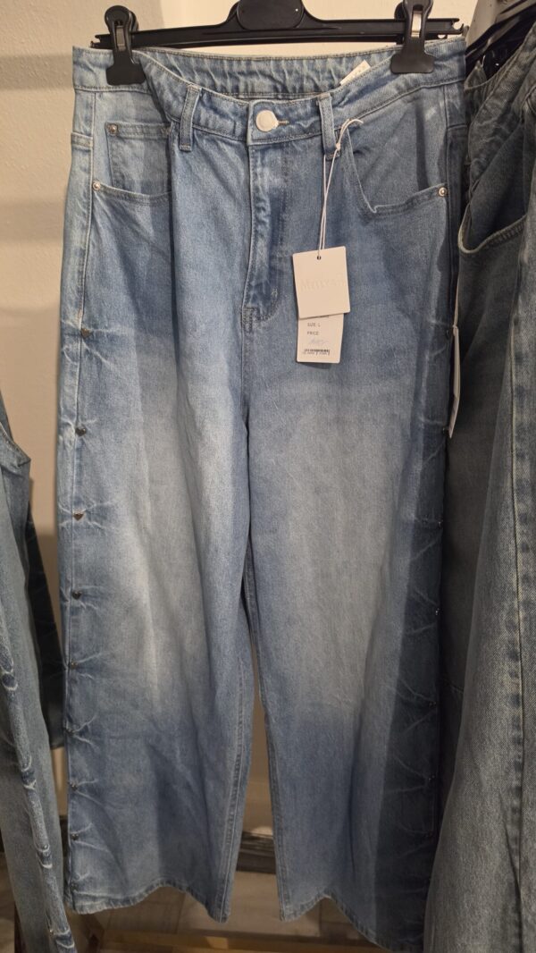 Jeans srdíčka L