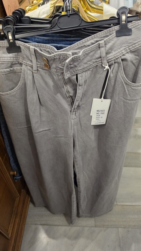 Jeans šedé XL,  MELLY&CO